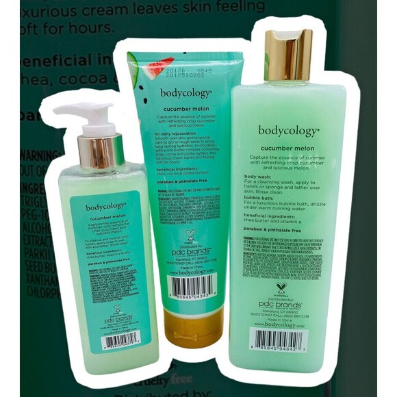 Bodycology 2-in-1 Body Wash & Bubble Bath*Body Cream*Hand Soap  CUCUMBER MELON - Picture 3 of 3